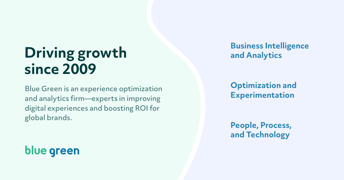 Blue Green Brands Experience Optimization logo